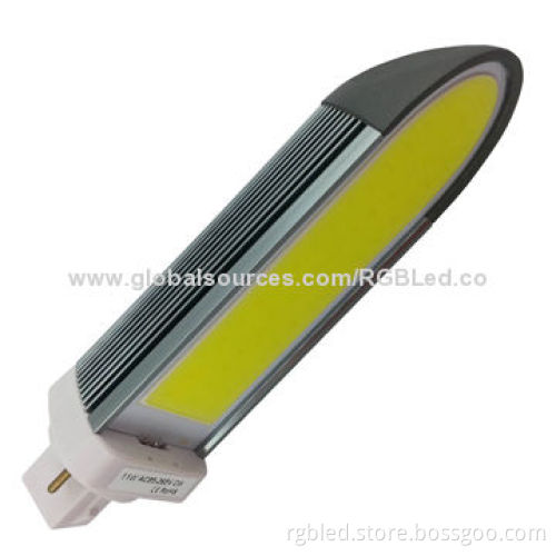 PLC G24 Bulb, COB 8W Power and 750lm, G24/GX24 (2 Pins or 4 Pins)/E27